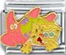 Free Shipping: Spongebob and Patrick Enamel Italian 9mm Charm