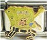 Free Shipping: Rock and Roll Spongebob Enamel Italian 9mm Charm