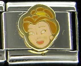 Free Shipping: DIsney Princess Belle Enamel Italian 9mm Charm