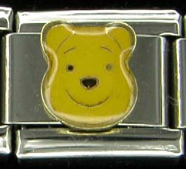 Free Shipping: Disney Winnie the Pooh Enamel Italian Charm 9mm