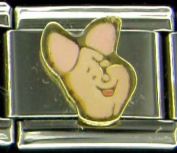 Free Shipping: Disney Winnie the Pooh's Piglet Enamel Italian Charm 9mm