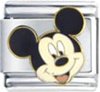 Free Shipping: Disney's Mickey Mouse Enamel Italian Charm 9mm