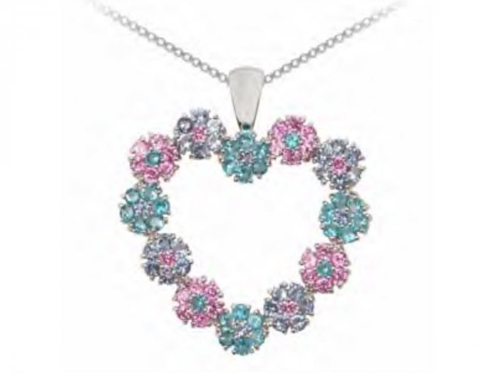 Forget Me Not Heart Pendant Retail Price: $86.95