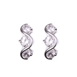 FREE SHIPPING S-Shaped Past-Present-Future Earrings