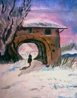 Rider in the snow