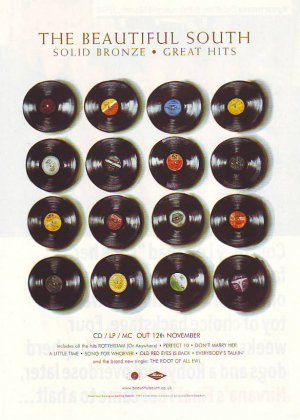Beautiful South - Solid Bronze rare vintage advert 2001