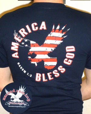 4XL - God Bless America - Back Decal