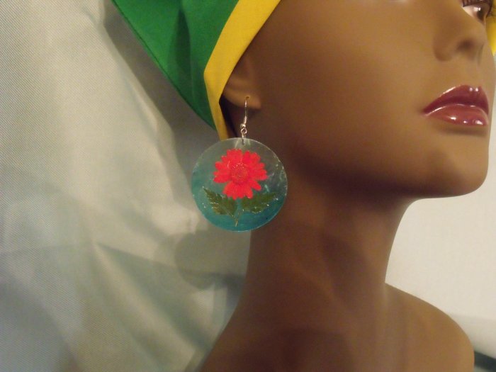 Flowered earrings