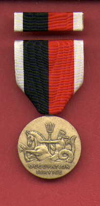US MARINE CORPS OCCUPATION SERVICE MEDAL WITH RIBBON BAR