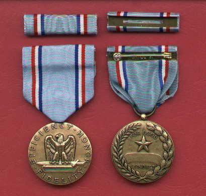 US Air Force Good Conduct medal with ribbon bar
