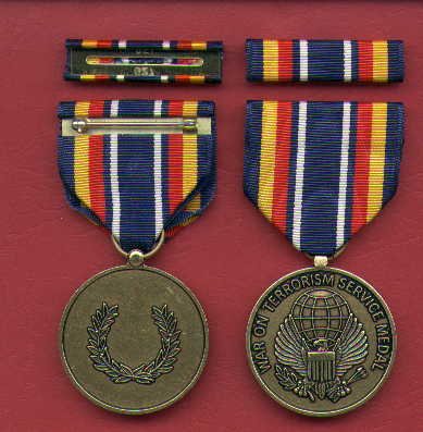 War on Terror Service medal with ribbon bar
