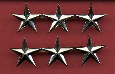 Pair of Three Star General's rank insignia