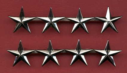 Pair of Four Star General's rank insignia