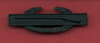 Combat Infantry Badge in subdued combat black