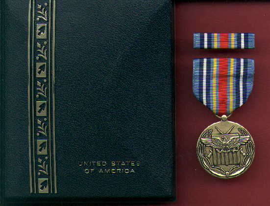 Global War on Terror Expeditionary medal in case with ribbon bar and lapel pin