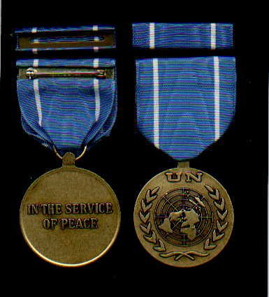 UN United Nations medal with ribbon bar