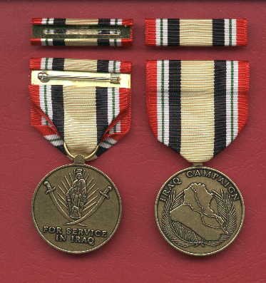 Iraq Campaign medal with ribbon bar
