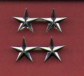 Pair of Two Star General's Rank insignia