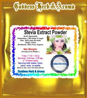 Stevia Extract white powder 93% (Stevioside) Organic Grown All Natural - 2 LBS