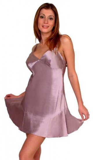 Luxurious 100% silk charmeuse chemise