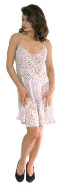 Floral stretch-lace chemise