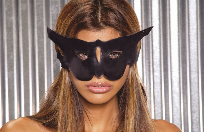Leather cat mask