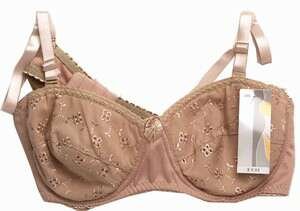 Embroidered padded underwire bra 33351