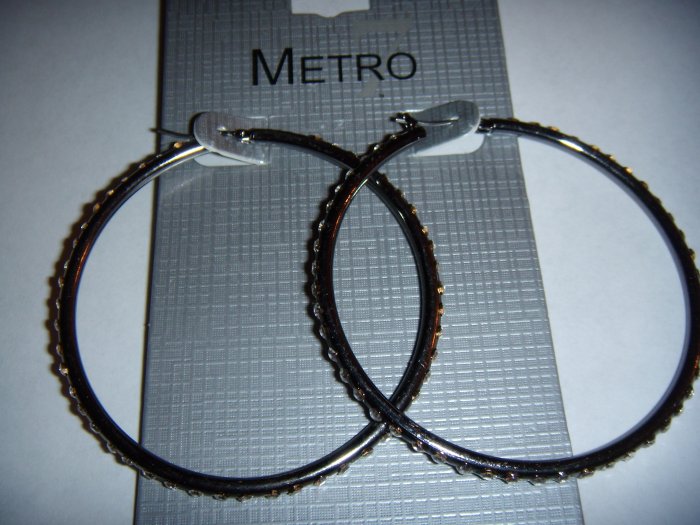 Fashion Jewelry Diamond Hoop Earrings