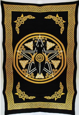 Pentagram Goddess Tapestry
