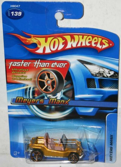 HOT WHEELS 2005.139 Faster Than Ever Meyers Manx Gold