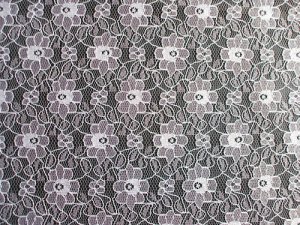 WHITE NET CURTAIN LACE FABRIC 44" WIDE