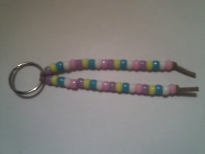 multi colored key chain