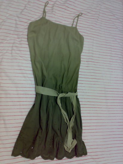 GREEN SPAG DRESS