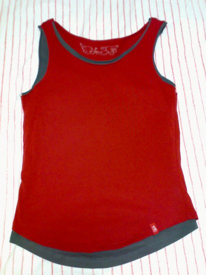 ESPRIT RED TANK TOP (FAKE 2 PC)