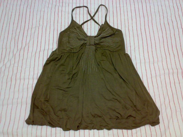 BABYDOLL CROSS-BACKED SPAG TOP