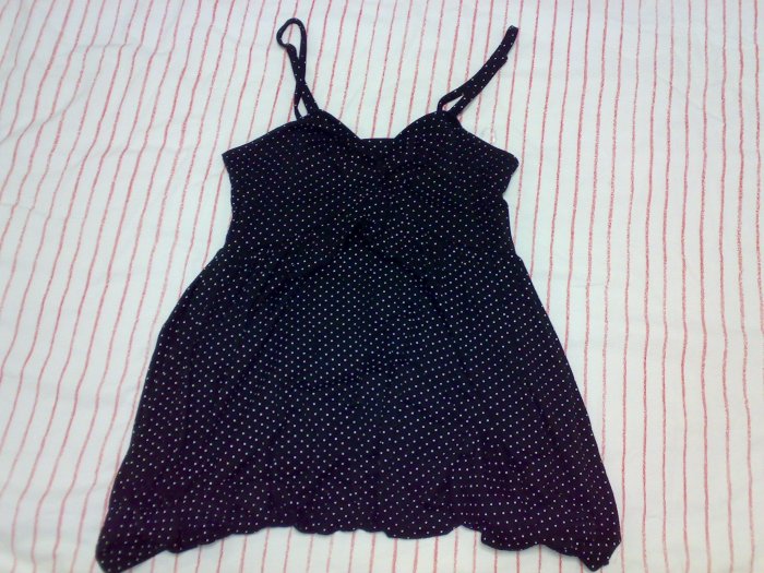 BABYDOLL POLKA-DOTS SPAG TOP