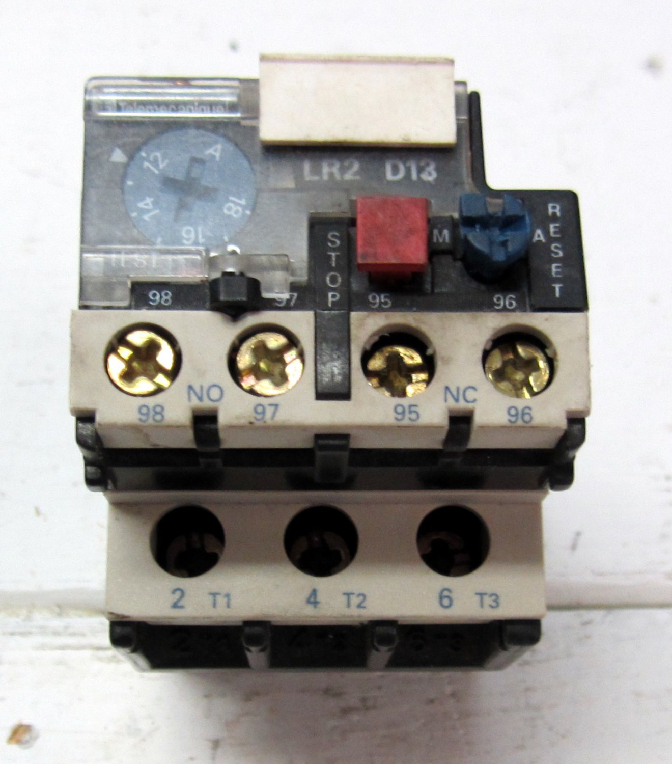 Telemecanique LR2D13 LR2D1321 Bimetallic OVERLOAD RELAY 12 18 AMP 690 Volt 2 Aux Contacts
