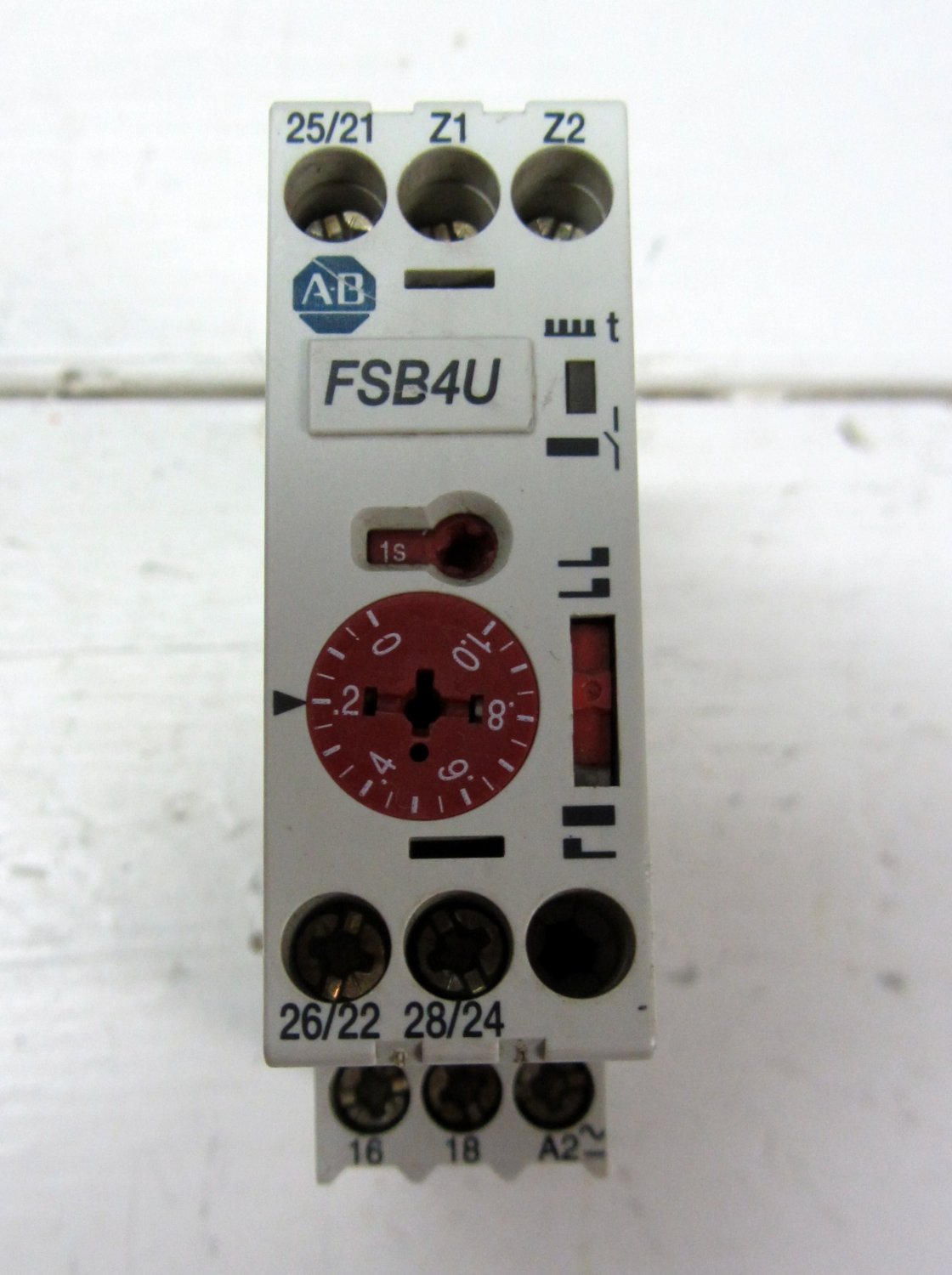 Allen Bradley 700-FSB4UU23 Timing Relay .05 sec. - 60 h. 24 VDC FSB4U