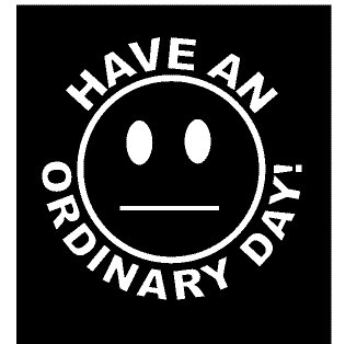 Have an Ordinary Day Funny Vinyl Decal