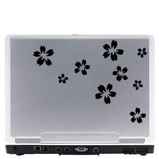 Flowers Laptop Vinyl Decal