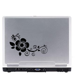 Flower Laptop Vinyl Decal