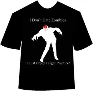 Funny Zombie Target Practice T-shirt