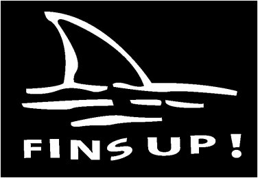 Fins Up Shark Jimmy Buffett Car Vinyl Decal