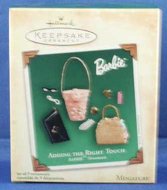 Barbie Miniatures Ornaments Set of 9