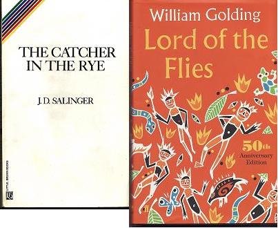 Classic Book Lot The Catcher In The Rye-Lord of the Flies New William Golding J.D. Salinger