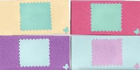 Set of 8 Butterfly Pastel Note Cards