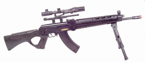 AK Assault, Spring Powered Airsoft Assault Rifle With LASER