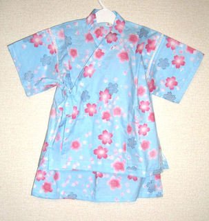 Skirt Kimono - Blue Sakura