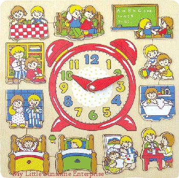 Wooden Puzzle : My Clock