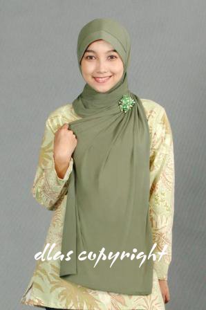 Tudung Permata Type 15(b) Dark Green